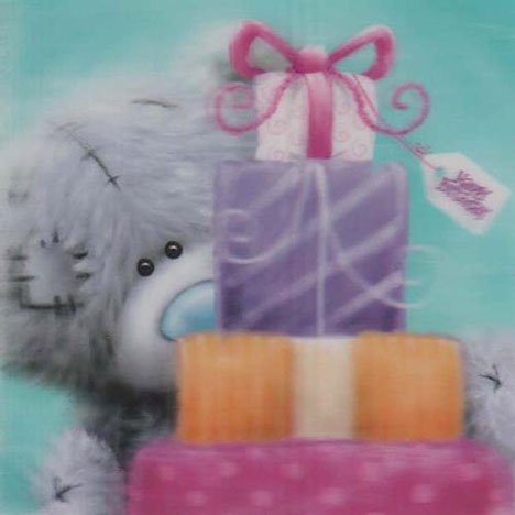 3D Holographic Happy Birthday Gifts Me to You bear Card £2.85